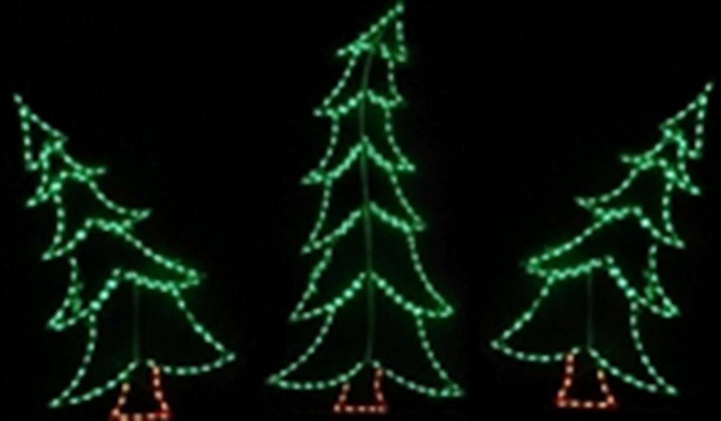 3 Piece Tilted Trees Set