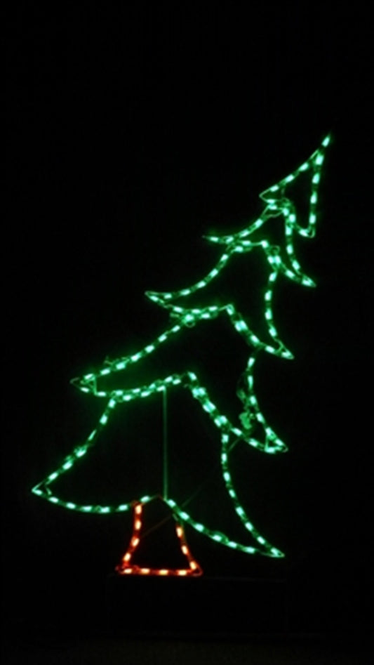 Small Tilted Christmas Tree