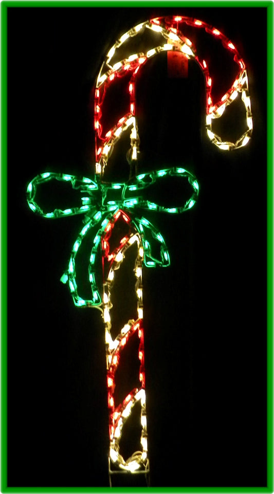 Candy Cane with Bow
