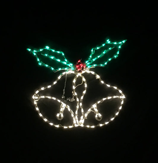 Double Bell with Holly Animated