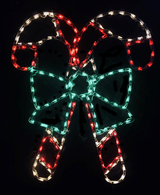 Double Candy Cane with Bow