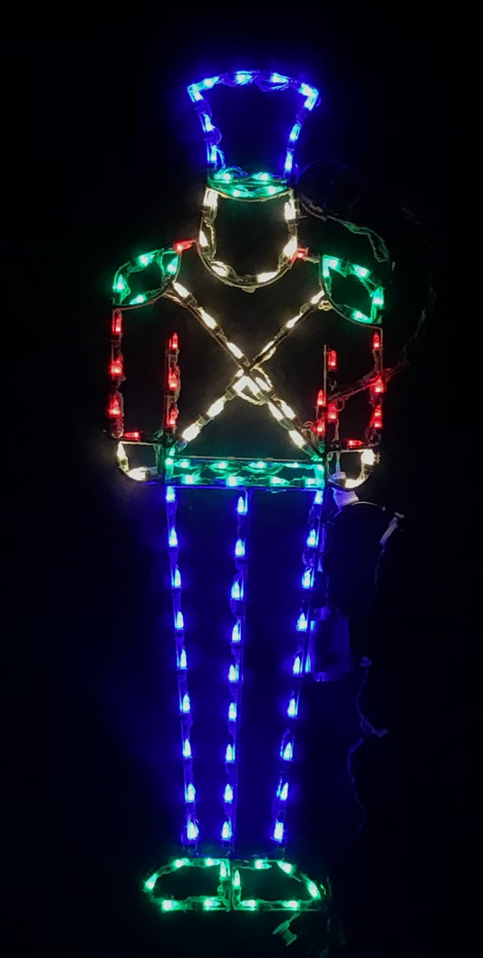 Animated 4' Small Saluting Soldier