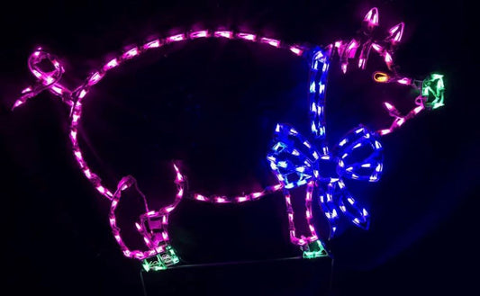 Pig with Bow