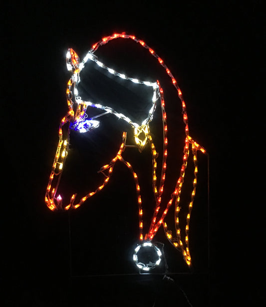 Horse Wearing Santa Hat