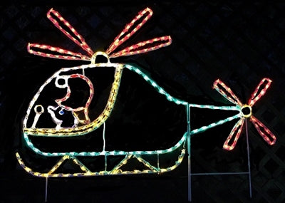 Animated Elf in Helicopter