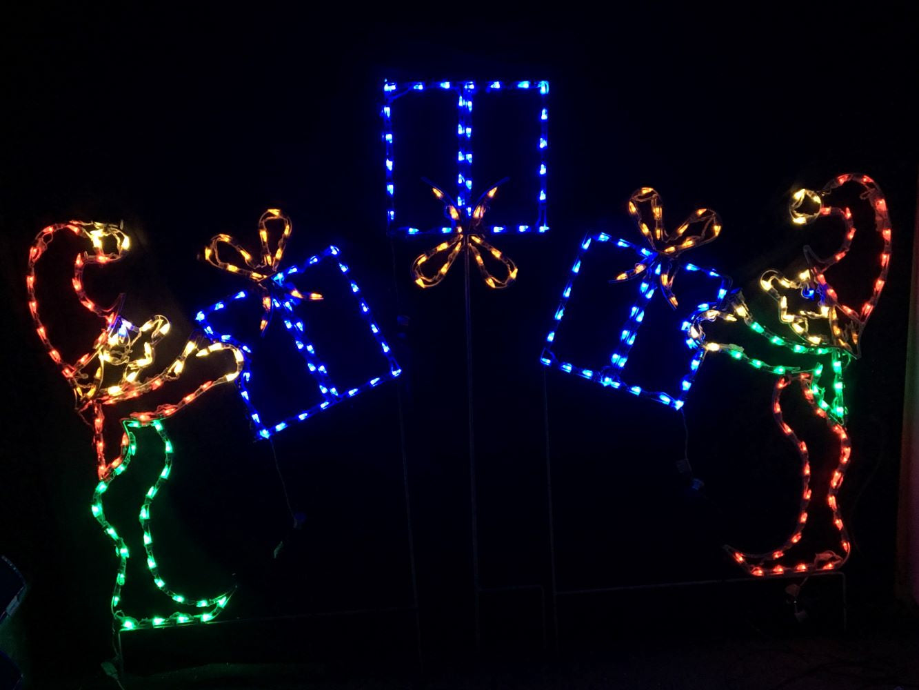 Animated Elves Tossing Package