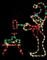 Hammering Elf with Toy Animated