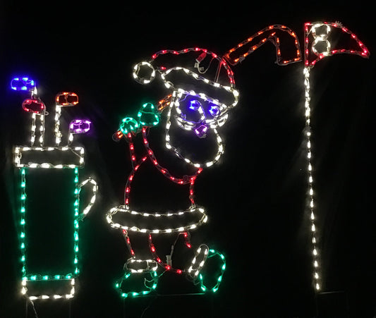 Santa 3 Pc Golfing Set with Bag, Flag