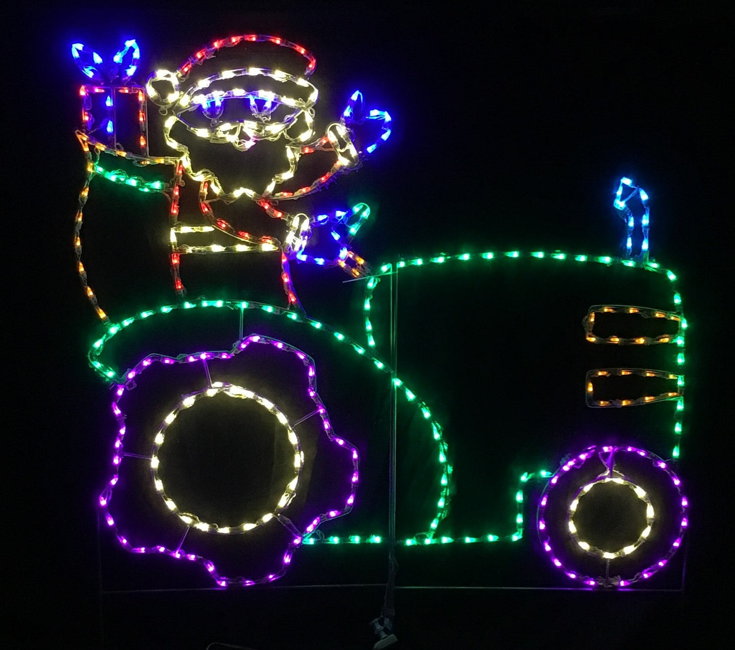 Santa Claus Driving Tractor