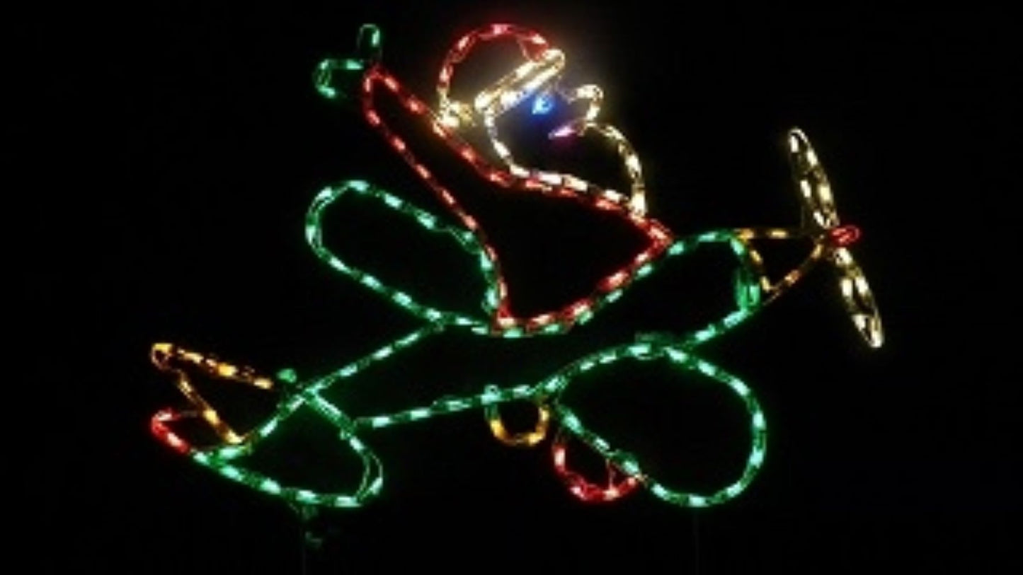 Small Santa in Airplane