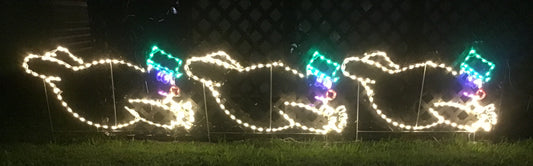 Animated Snowman Sliding