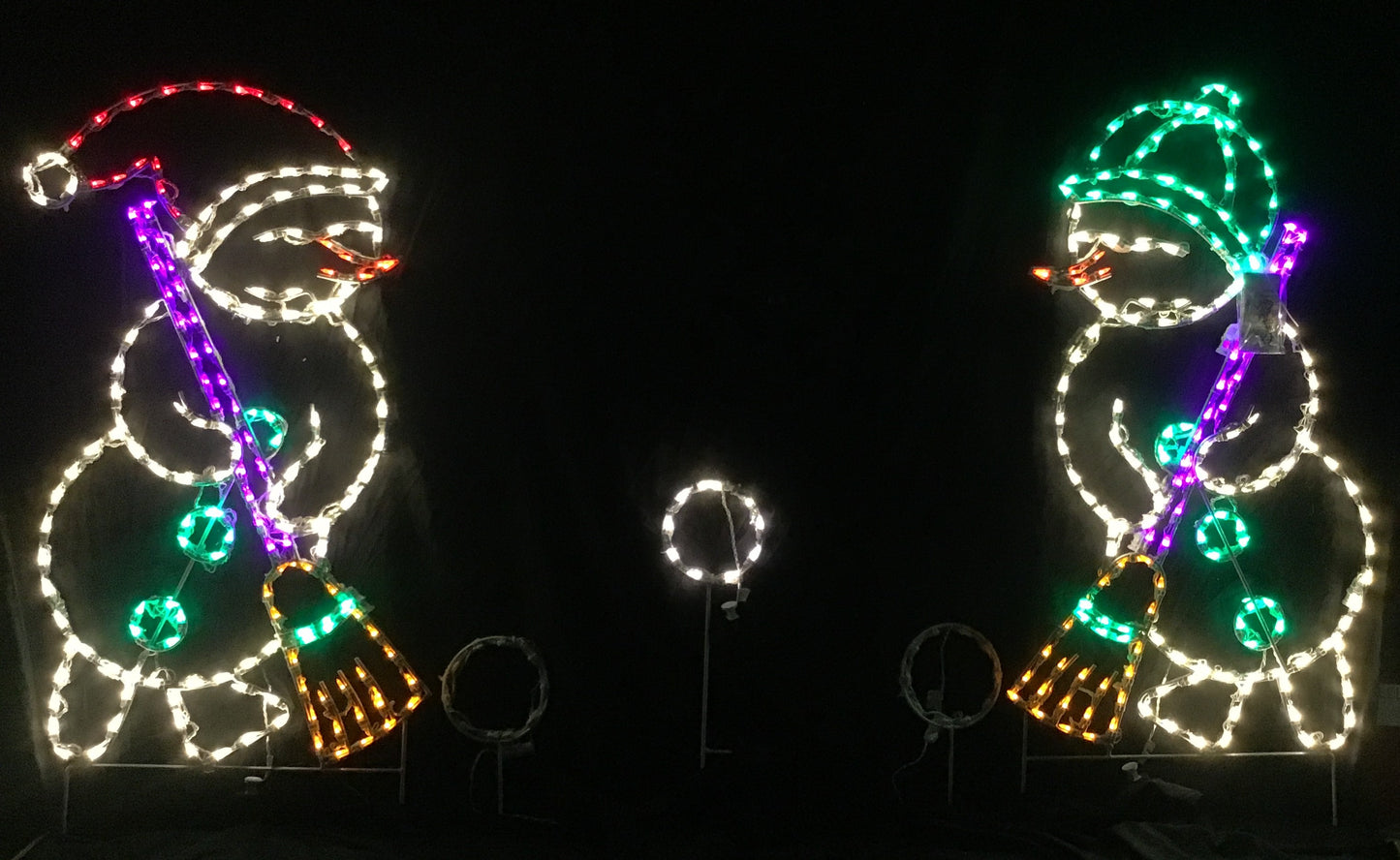 Snowman Sweeping Snowball