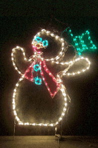 Animated Small Tipping Hat Snowman