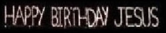 Happy Birthday Jesus Block Letter Sign