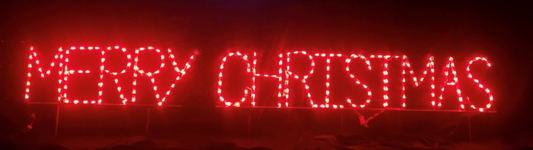 Merry Christmas Block Letter Sign
