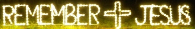 Remember Jesus with Cross Block Letter Sign