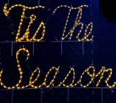 Tis The Season Cursive Letter Sign