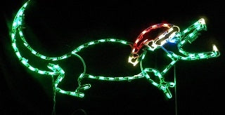 Small Gator with Santa Hat