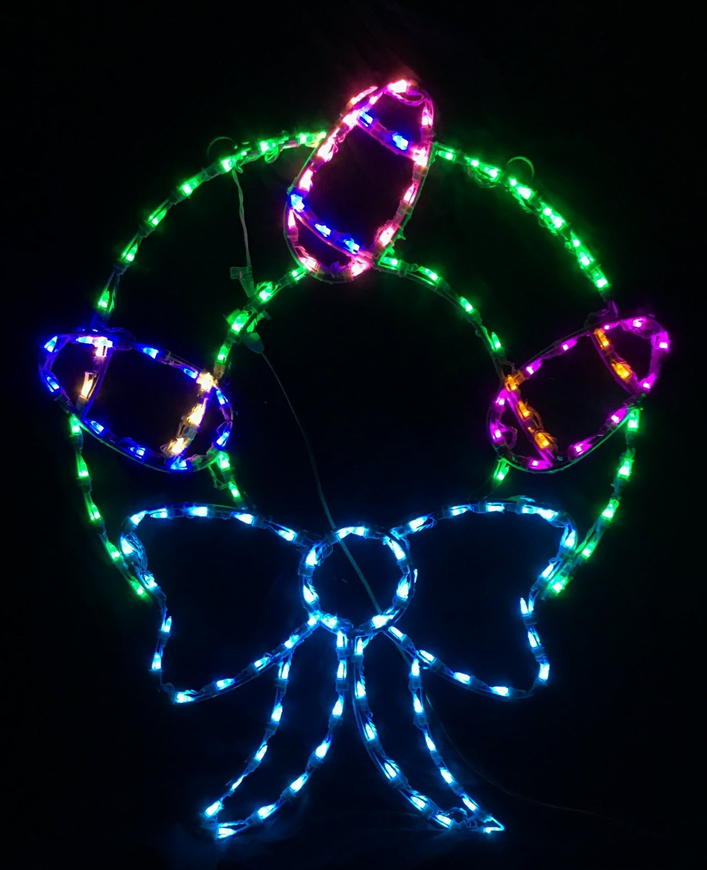 Easter Wreath with Painted Eggs - Hanging