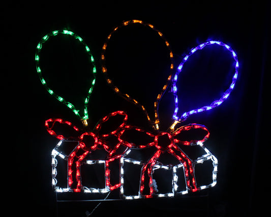 Floating Gifts with Balloons