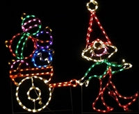 Elf with Cart of Ornaments