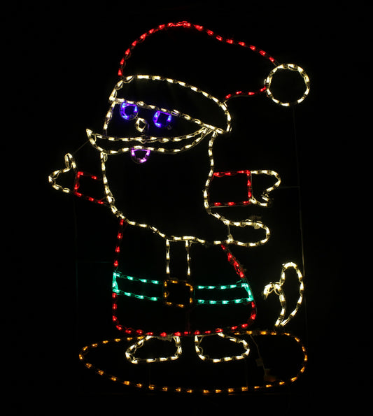 Jolly Santa on Surfboard