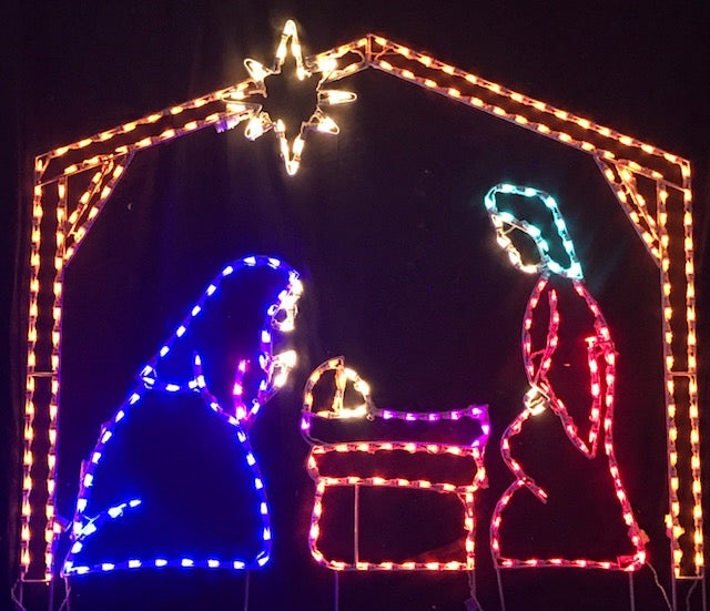 4 PC Small Nativity with Shelter