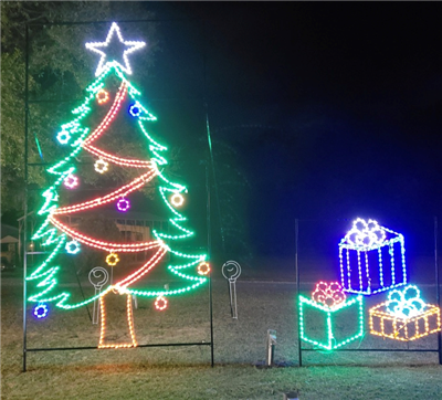Garland Christmas Tree with Packages